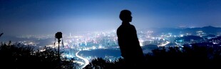 梧桐山巅深圳之夜