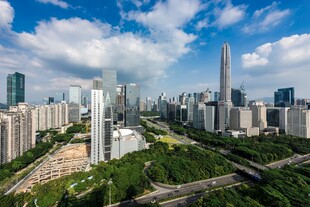 都市繁华天际线景观