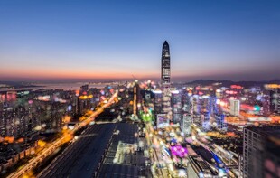 亦真亦幻的深圳夜景