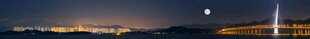 深圳湾跨海大桥城市风光夜景全景