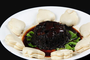 扣肉夹饼