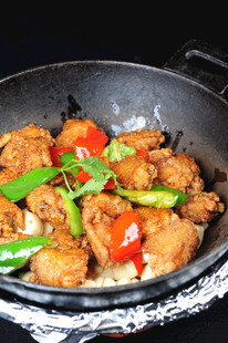 干锅美味鸡肉