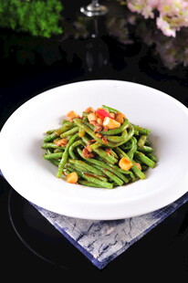 蒜香炒豆角