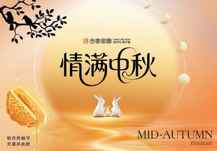 情满中秋主题创意海报