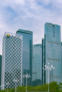 现代都市摩天大楼景观