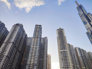 都市林立高楼景观