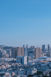 城市天际线俯瞰景观