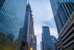 都市摩天大楼景观