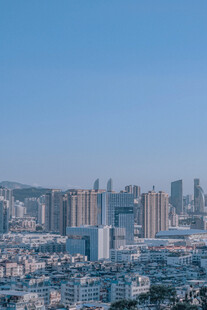 城市天际线俯瞰景观