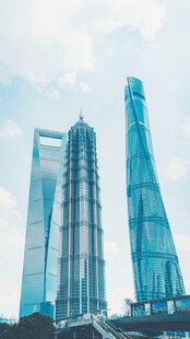 上海地标摩天大楼景观