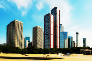 现代都市摩天大楼景观