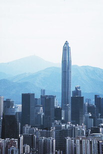 深圳繁华都市天际线景观
