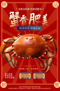 蟹香肥美大闸蟹海报