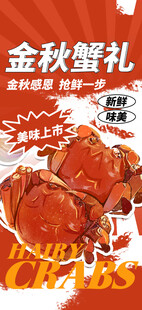 大闸蟹插画