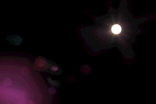 梦幻紫色星空光影效果