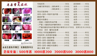 采耳价格表