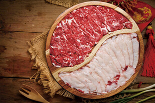 牛肉拼胸口油
