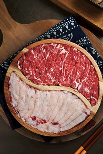双色牛肉拼盘