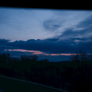 黄昏时分的天边美景