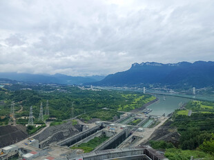 三峡大坝五级船闸