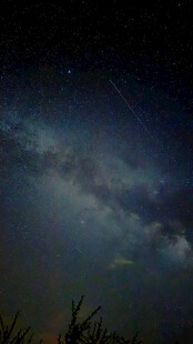 夜空繁星闪烁景象