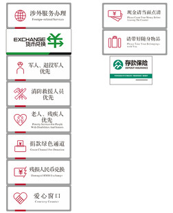 银行标识牌