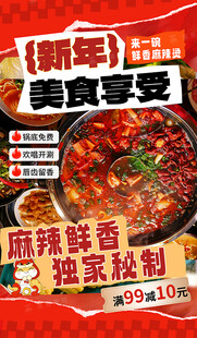 麻辣鲜香自热火锅套餐
