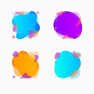 彩色液体标签
