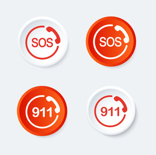 紧急呼叫标识图标