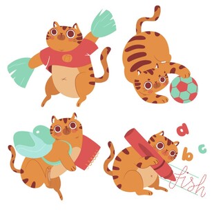 可爱猫咪的欢乐日常