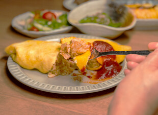 美味蛋包饭诱人品尝