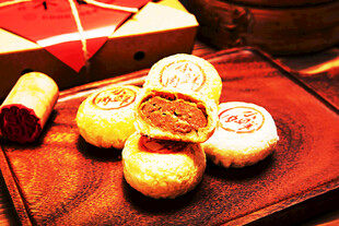 传统美味月饼展示