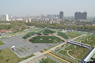 城市公园俯瞰美景