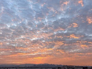 壮丽晚霞天空美景
