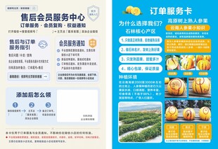 人参果订单服务卡宣传单