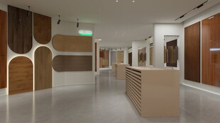 现代简约风格室内展示空间