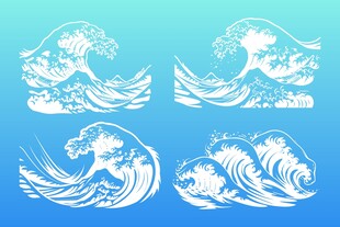 海浪图案素材