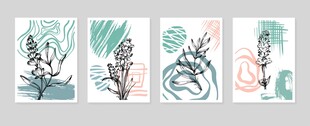 手绘绿植插画组图