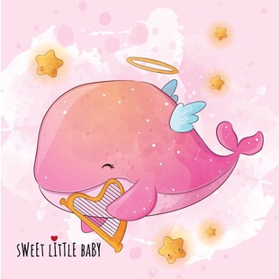 梦幻飞鲸伴星温馨画面