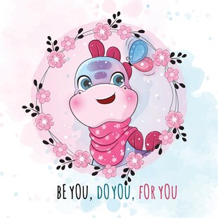 可爱卡通蛇插画装饰图案