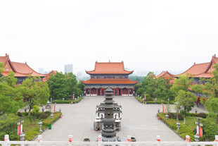 中式古建筑庭院景观
