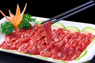 鲜切牛肉片美味诱人