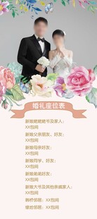 结婚  订婚 婚礼 展架