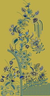 中式花鸟植物图案设计