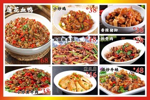 多样美味中式菜肴展示