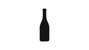 简约黑色酒瓶图标