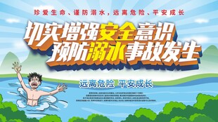 防溺水校园安全教育知识宣传展板