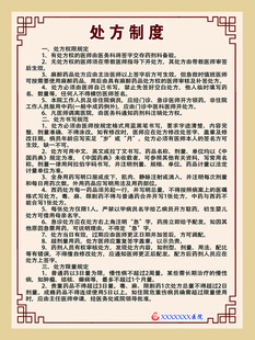 医院处方制度牌展板海报