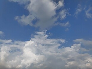 蓝天白云美景