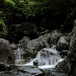 山间溪流潺潺
